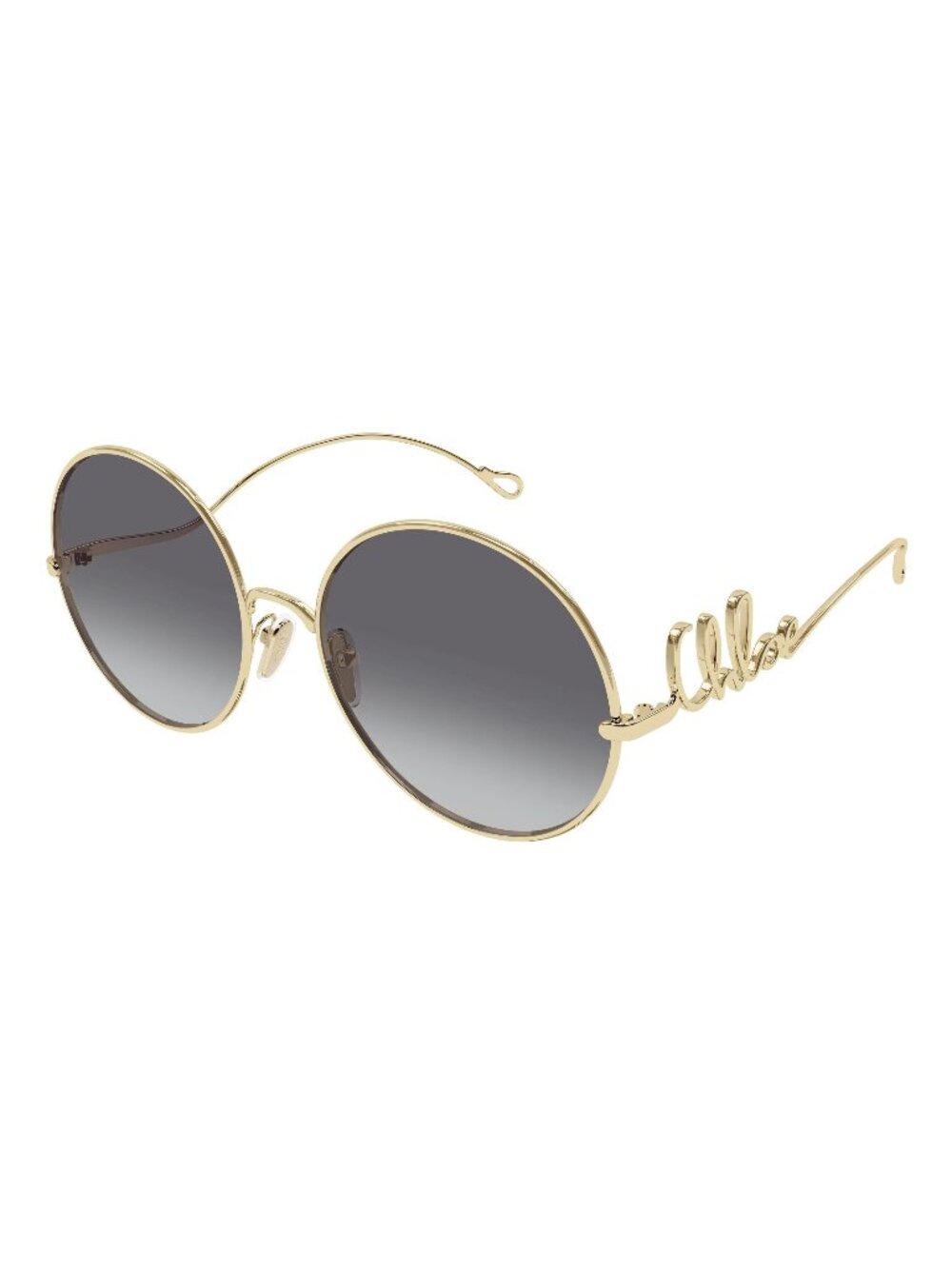 New Chloรฉ Women's Sunglasses Gold Grey Lens Metal Frame CH0329S 001 60